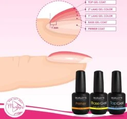 MURLEY’s Primer Base Coat Top Coat 3 In 1 Set Voor Gellak Polygel Acryl Basecoat & Topcoat - 3x 15ml - Gel Nagellak - Gelnagellak - UV / LED Lamp Gelnagels 6 MURLEY’s Primer Base Coat Top Coat 3 In 1 Set Voor Gellak Polygel Acryl Basecoat & Topcoat - 3x 15ml - Gel Nagellak - Gelnagellak - UV / LED Lamp Gelnagels -Nagelbenodigdheden 1200x1134 1