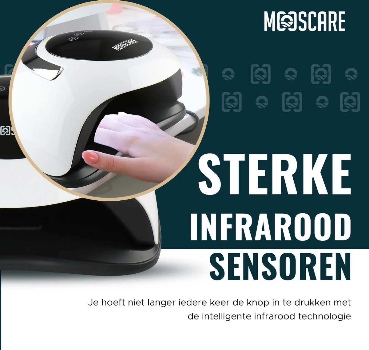 MOOSCARE 120 Watt LED Lamp voor Gellak Nagels - UV Lamp Gelnagels - Nail Art Nagellamp - Gel Nagellak Nageldroger MOOSCARE 120 Watt LED Lamp Voor Gellak Nagels - UV Lamp Gelnagels - Nail Art Nagellamp - Gel Nagellak Nageldroger -Nagelbenodigdheden 1200x1137 5