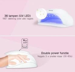 LifeGoods Nageldroger - Voor Gelnagels - 36 LED's - 54W -Nagelbenodigdheden 1200x1146 1
