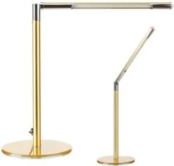 LED Tafellamp Goud - Verstelbare Arm - 3 Standen