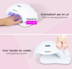 LifeGoods Nageldroger - Voor Gelnagels - 36 LED's - 54W -Nagelbenodigdheden 1200x1153 1