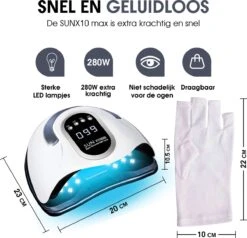 UV Lamp Gelnagels - 280 Watt - Gellak Lamp - Nagellamp - Nageldroger -Nagelbenodigdheden 1200x1154 2