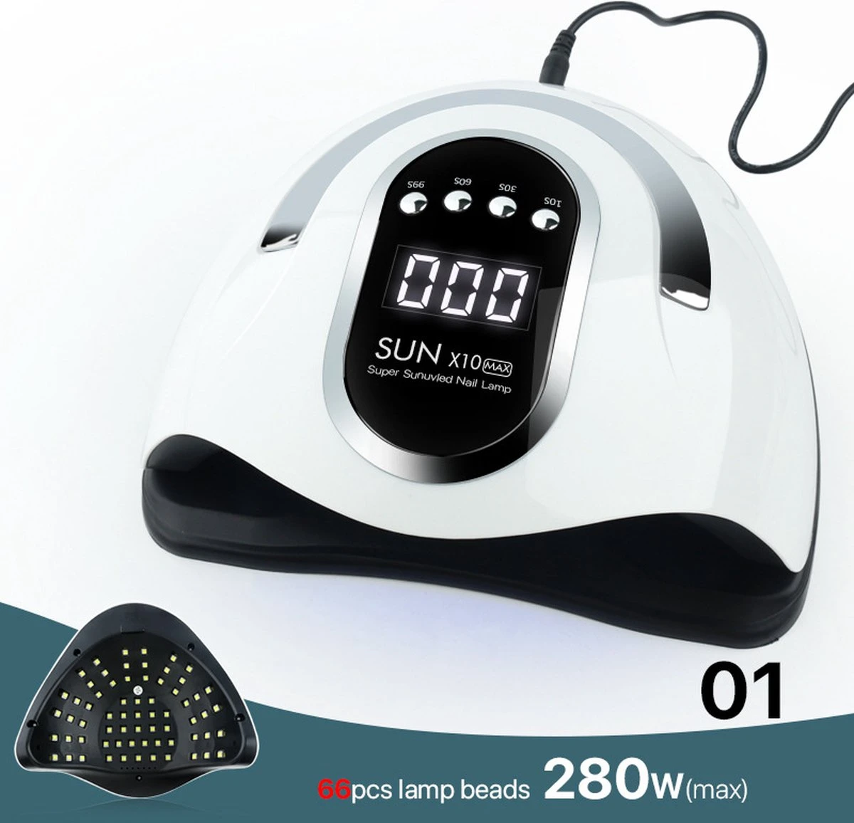 2022 Nageldroger - 280W/66 LEDs - Nagellamp - Nieuw Nageldroger - Wit/Zwart - Manicure/Pedicure Handen en Voeten - Gellak - Gelnagels - Acrylnagels - Top Coat - Matte Top coat - Led nagellamp - Uv nagellamp - Nagels - Nagellak droger - Tafellamp 2022 Nageldroger - 280W/66 LEDs - Nagellamp - Nieuw Nageldroger - Wit/Zwart - Manicure/Pedicure Handen En Voeten - Gellak - Gelnagels - Acrylnagels - Top Coat - Matte Top Coat - Led Nagellamp - Uv Nagellamp - Nagels - Nagellak Droger - Tafellamp -Nagelbenodigdheden 1200x1156 3