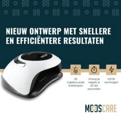 MOOSCARE 120 Watt LED Lamp Voor Gellak Nagels - UV Lamp Gelnagels - Nail Art Nagellamp - Gel Nagellak Nageldroger 6 MOOSCARE 120 Watt LED Lamp Voor Gellak Nagels - UV Lamp Gelnagels - Nail Art Nagellamp - Gel Nagellak Nageldroger -Nagelbenodigdheden 1200x1165 2