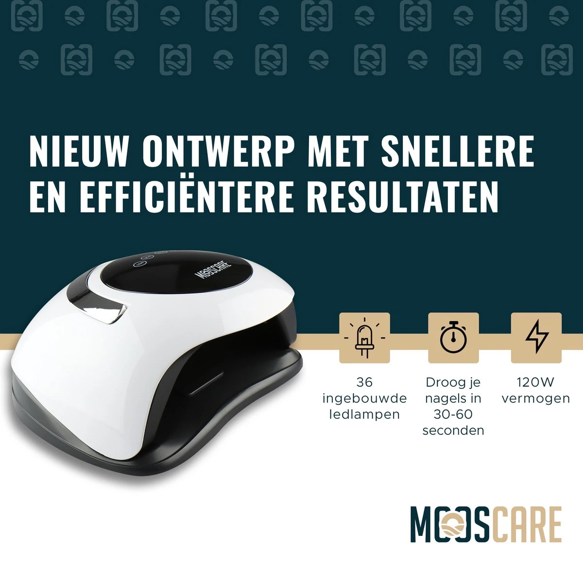 MOOSCARE 120 Watt LED Lamp voor Gellak Nagels - UV Lamp Gelnagels - Nail Art Nagellamp - Gel Nagellak Nageldroger MOOSCARE 120 Watt LED Lamp Voor Gellak Nagels - UV Lamp Gelnagels - Nail Art Nagellamp - Gel Nagellak Nageldroger -Nagelbenodigdheden 1200x1165 2