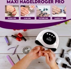 Maxi Nageldroger Pro - 168W - Uv Lamp - Nageldroger Lamp - Nageldroger Voor Gelnagels - Geschikt Voor Elke Nagel Gellak -Nagelbenodigdheden 1200x1171 2
