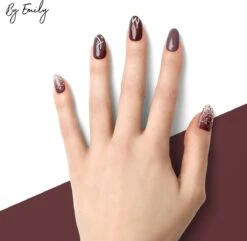 By Emily - Nagel Wrap - Star Struck | 14 Stickers | Nail Wrap | Nail Art | Trendy | Design | Nagellakvrij | Eenvoudig | Nagel Wrap | Nagel Stickers | Folie | Zelfklevend | Sjablonen -Nagelbenodigdheden 1200x1173 8