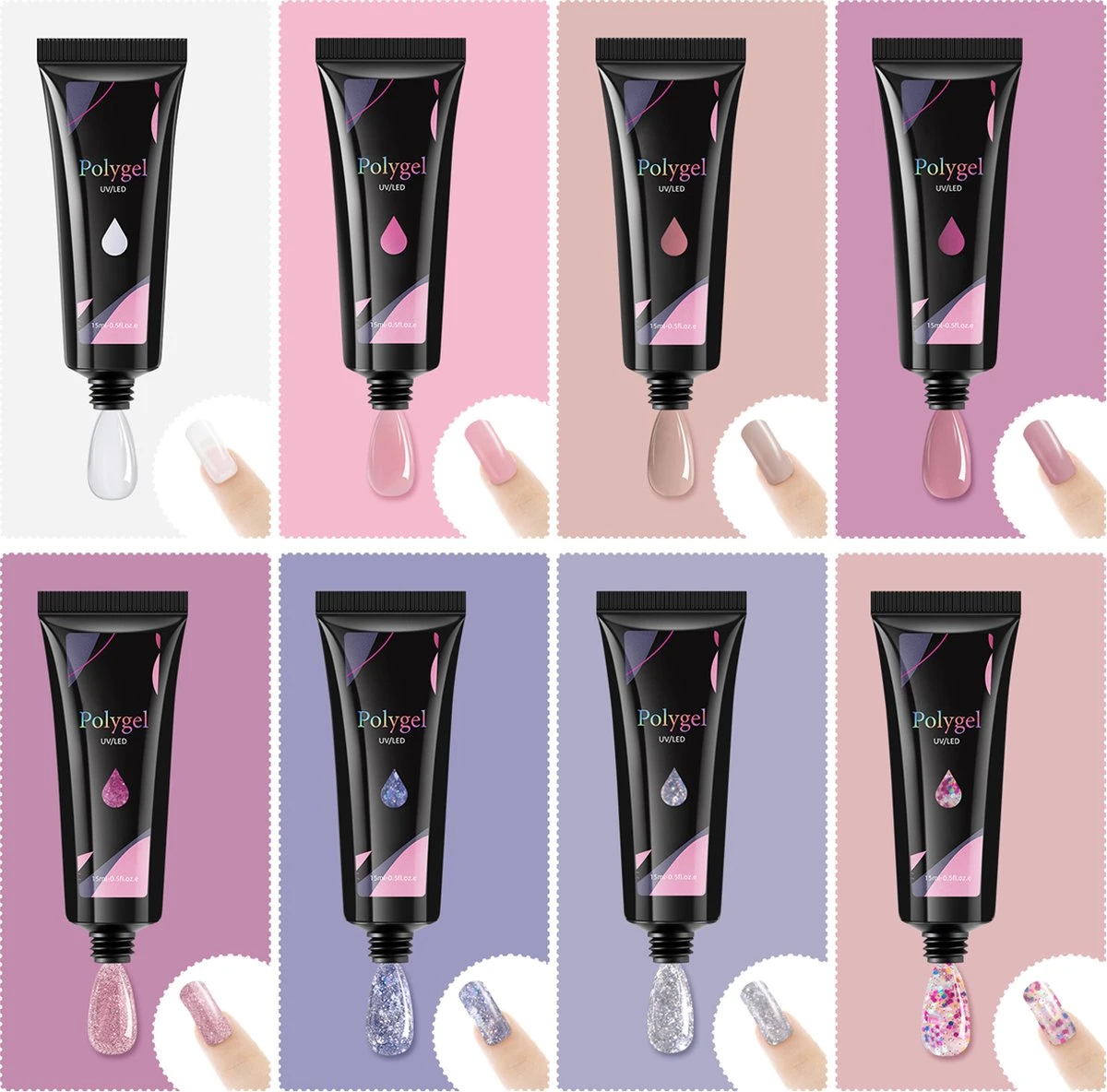 Nagels Set - 8 Kleuren - Nagels Starter Set - met toplaag, basislaag, slipoplossing, nagelverlengingsgel, gel builder - voor DIY voor beginners - beste cadeau Merkloos Nagels Set - 8 Kleuren - Nagels Starter Set - Met Toplaag, Basislaag, Slipoplossing, Nagelverlengingsgel, Gel Builder - Voor DIY Voor Beginners - Beste Cadeau -Nagelbenodigdheden 1200x1184 9