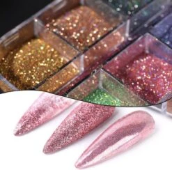 GUAPÀ - Nagel Nail Art Holografische Glitter Poeder - Diverse Kleuren - 12 Stuks 5 GUAPÀ - Nagel Nail Art Holografische Glitter Poeder - Diverse Kleuren - 12 Stuks -Nagelbenodigdheden 1200x1186 7