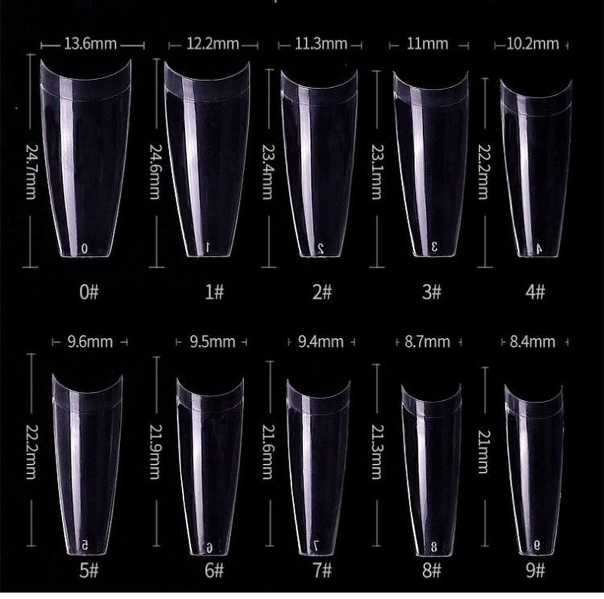 T-Vormige -Nagel Tips -Kort Opzetstukje - Clear - 500 stuks - Tips Nail Extension- False Tips plaknagels – Nageltips - Acrylnagels – Gelnagels -Polygel - Polyacryl T-Vormige -Nagel Tips -Kort Opzetstukje - Clear - 500 Stuks - Tips Nail Extension- False Tips Plaknagels – Nageltips - Acrylnagels – Gelnagels -Polygel - Polyacryl -Nagelbenodigdheden 1200x1190 8