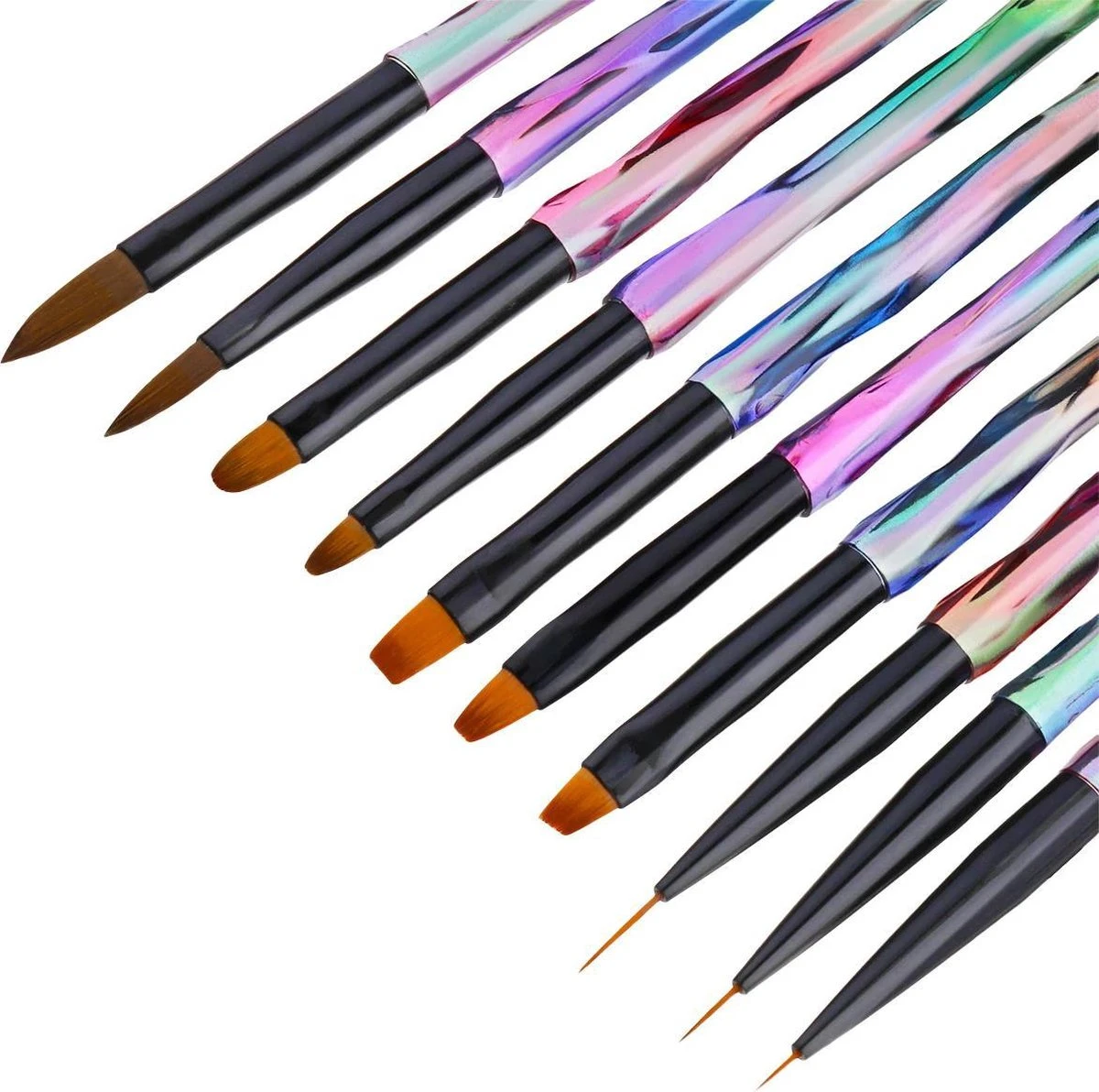 Elysee Beauty 10 Penselen set voor Nagel Gel - Nagel kwasten - Nail brush Elysee Beauty 10 Penselen Set Voor Nagel Gel - Nagel Kwasten - Nail Brush -Nagelbenodigdheden 1200x1192 6