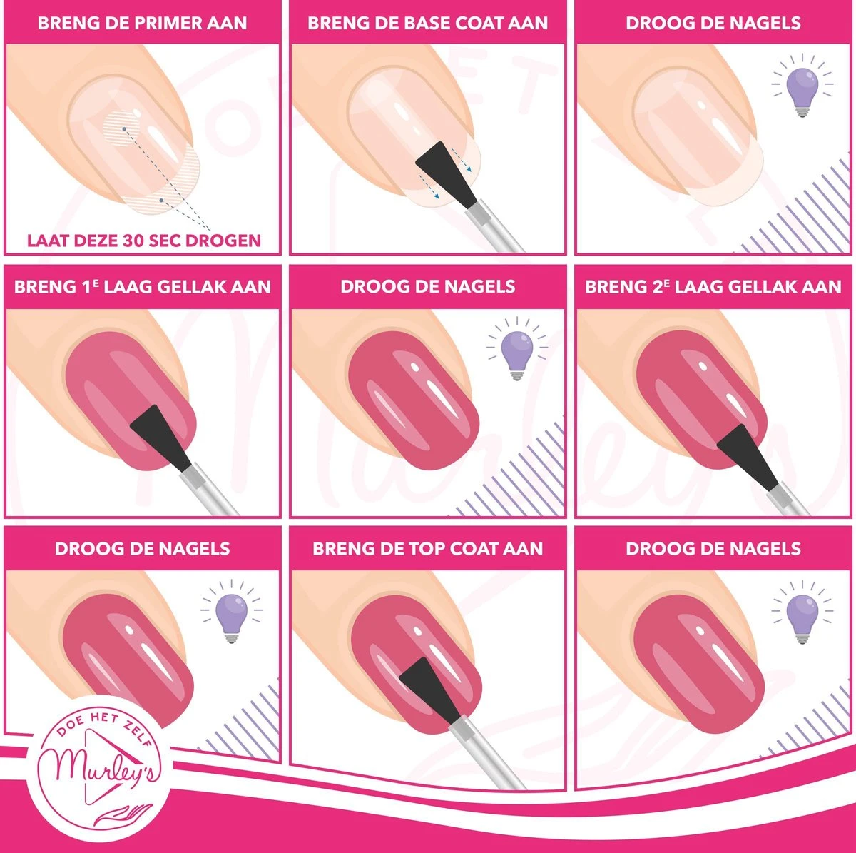 MURLEY’s Primer Base Coat Top Coat 3 in 1 Set voor Gellak Polygel Acryl Basecoat & Topcoat - 3x 15ml - Gel Nagellak - Gelnagellak - UV / LED Lamp Gelnagels MURLEY’s Primer Base Coat Top Coat 3 In 1 Set Voor Gellak Polygel Acryl Basecoat & Topcoat - 3x 15ml - Gel Nagellak - Gelnagellak - UV / LED Lamp Gelnagels -Nagelbenodigdheden 1200x1195 6