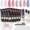 Merkloos Nagels Set - 8 Kleuren - Nagels Starter Set - Met Toplaag, Basislaag, Slipoplossing, Nagelverlengingsgel, Gel Builder - Voor DIY Voor Beginners - Beste Cadeau -Nagelbenodigdheden 1200x1197 7