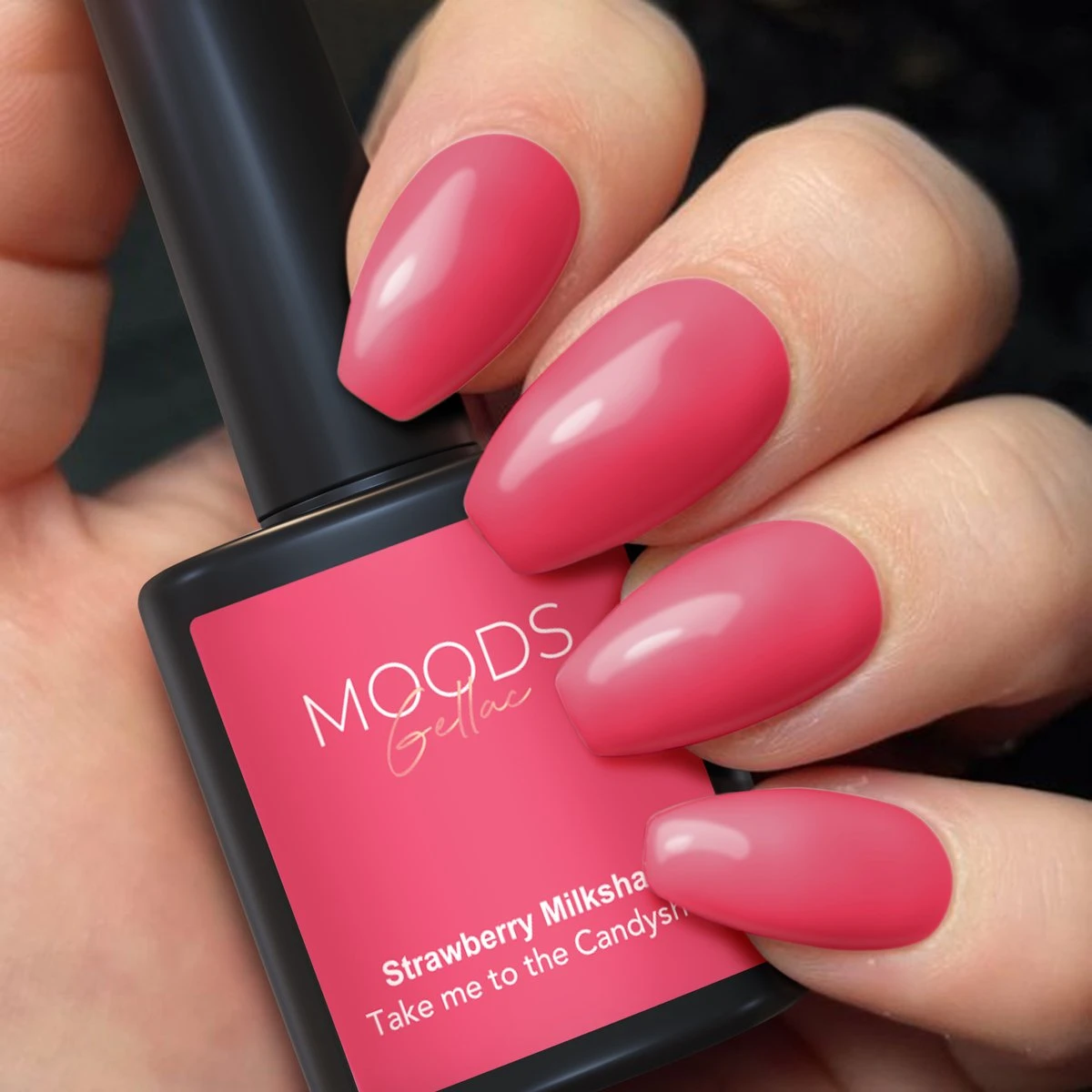 Moods Gellac - Strawberry Milkshake - Gellak - Neon Roze - 15ML Moods Gellac - Strawberry Milkshake - Gellak - Neon Roze - 15ML -Nagelbenodigdheden 1200x1200 146