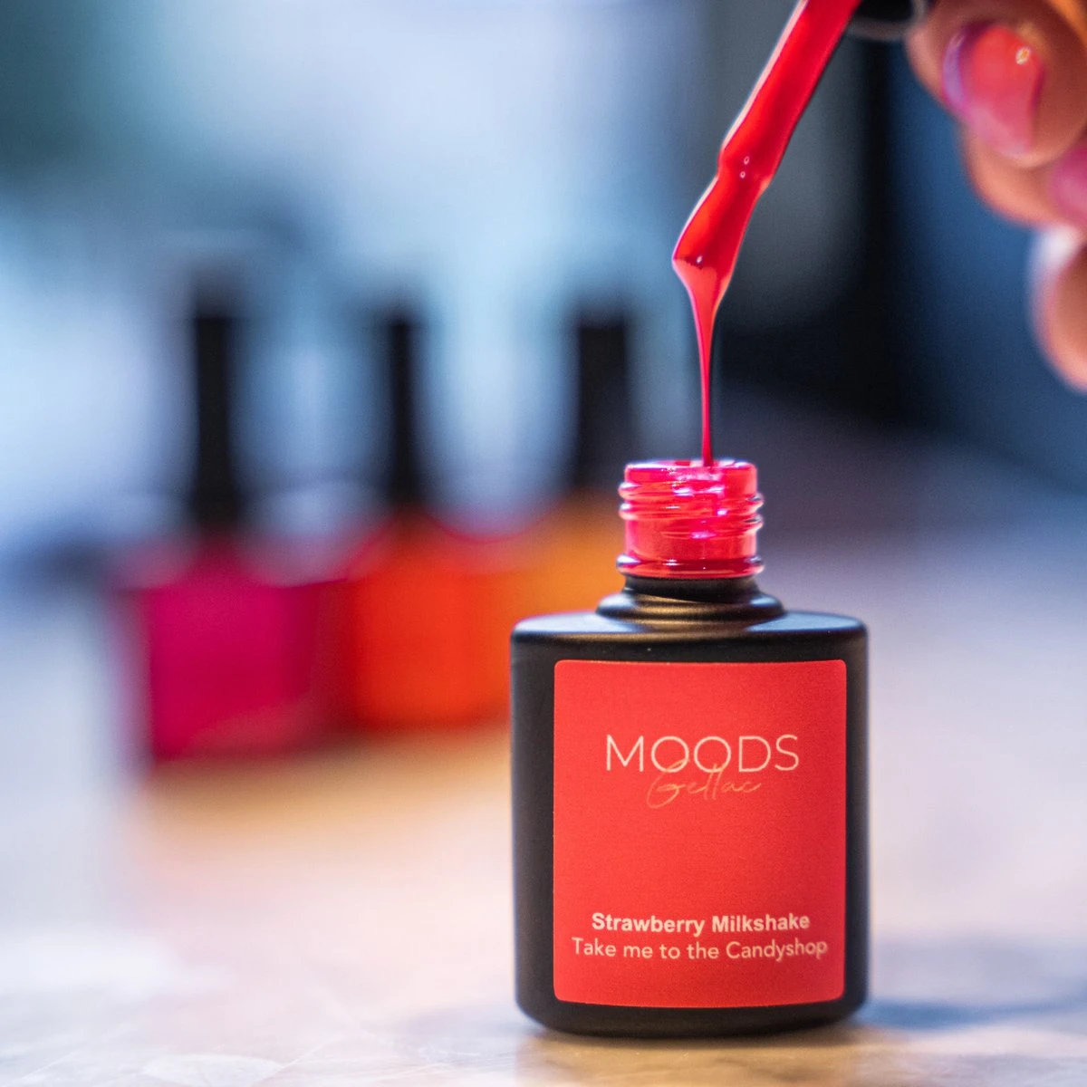 Moods Gellac - Strawberry Milkshake - Gellak - Neon Roze - 15ML Moods Gellac - Strawberry Milkshake - Gellak - Neon Roze - 15ML -Nagelbenodigdheden 1200x1200 147