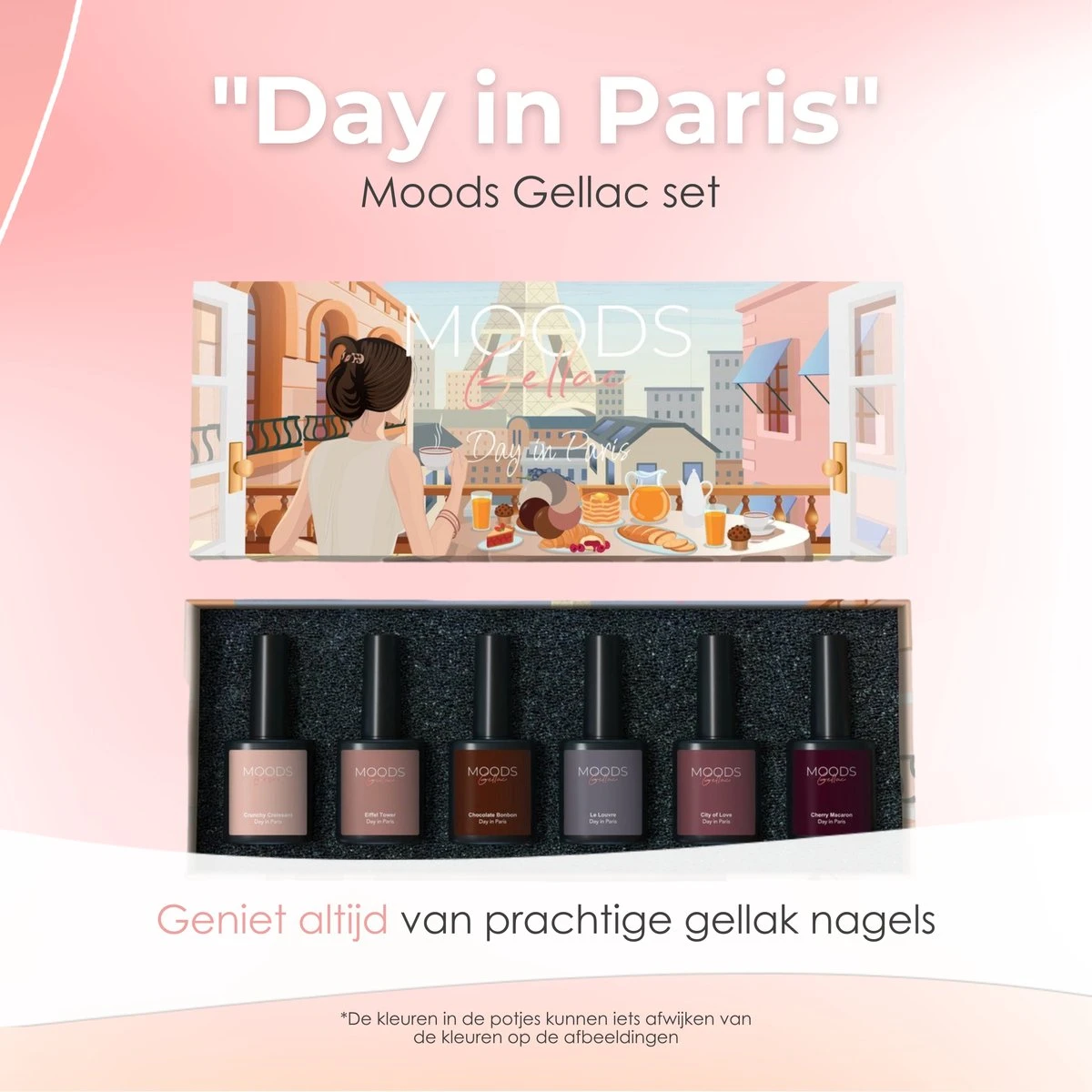 Moods Gellac 6-delige Set - Gel Nagellak - 8ML - Day in Paris - Gellac - Nagels - Gellak Starterspakket - Caramel Kleuren Moods Gellac 6-delige Set - Gel Nagellak - 8ML - Day In Paris - Gellac - Nagels - Gellak Starterspakket - Caramel Kleuren -Nagelbenodigdheden 1200x1200 164