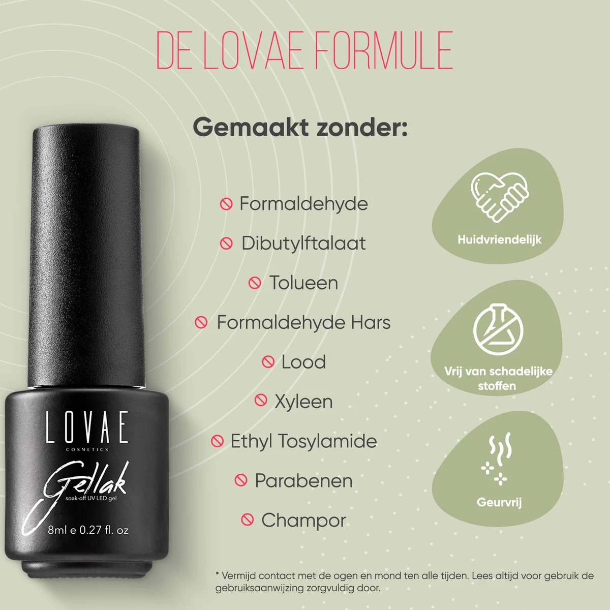 Lovae Cosmetics Gellak - 6-delige Set - Gel Nagellak - Coral Green - Gellac - 8ML Lovae Cosmetics Gellak - 6-delige Set - Gel Nagellak - Coral Green - Gellac - 8ML -Nagelbenodigdheden 1200x1200 182