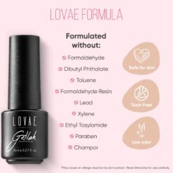 Lovae Cosmetics Gellak - 6-delige Set - Gel Nagellak - Dark Nude - Gellac - 8ML -Nagelbenodigdheden 1200x1200 221
