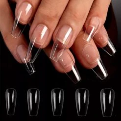 Knapzeker Gelly Tips Medium Coffin 500 Stuks 12 Maten Plaknagels Met Doos + Knapzeker Nagelvijl 100/180 - Transparant Nageltips Full Cover Voor Acryl - Gel Nails- Nepnagels Soak Off -Nagelbenodigdheden 1200x1200 262