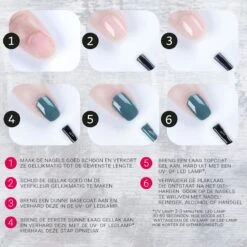 Miss Jules - 6-Delige Gellak Starterspakket - Nagellak - Kleur Rood, Zwart & Glitter - Glanzend & Dekkend Resultaat -Nagelbenodigdheden 1200x1200 288