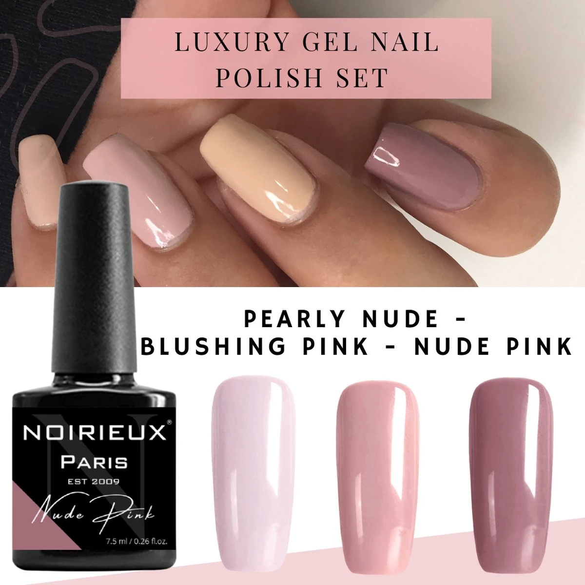 NOIRIEUX® Premium Gellak - Nude set NOIRIEUX® Premium Gellak - Nude Set -Nagelbenodigdheden 1200x1200 402