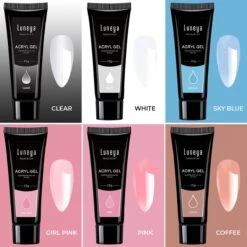 Luneya Polygel Kit - Sunrise Edition - 6 Kleuren - Polygel Nagels Starterspakket - Tasje - Incl. UV LED Lamp -Nagelbenodigdheden 1200x1200 455