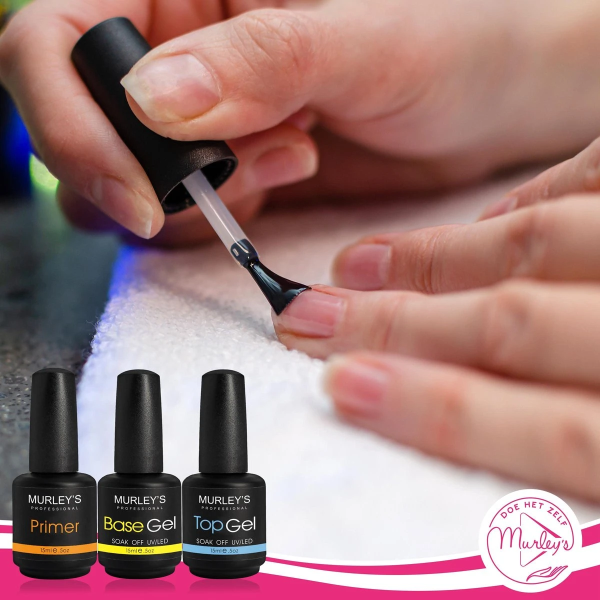 MURLEY’s Primer Base Coat Top Coat 3 in 1 Set voor Gellak Polygel Acryl Basecoat & Topcoat - 3x 15ml - Gel Nagellak - Gelnagellak - UV / LED Lamp Gelnagels MURLEY’s Primer Base Coat Top Coat 3 In 1 Set Voor Gellak Polygel Acryl Basecoat & Topcoat - 3x 15ml - Gel Nagellak - Gelnagellak - UV / LED Lamp Gelnagels -Nagelbenodigdheden 1200x1200 493