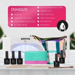 Miss Jules - Complete Gellak Starterspakket - Kleur 3 X Roze - Glanzend & Dekkend Resultaat - Inclusief UV/LED Lamp & Instructievideo (NL) -Nagelbenodigdheden 1200x1200 506