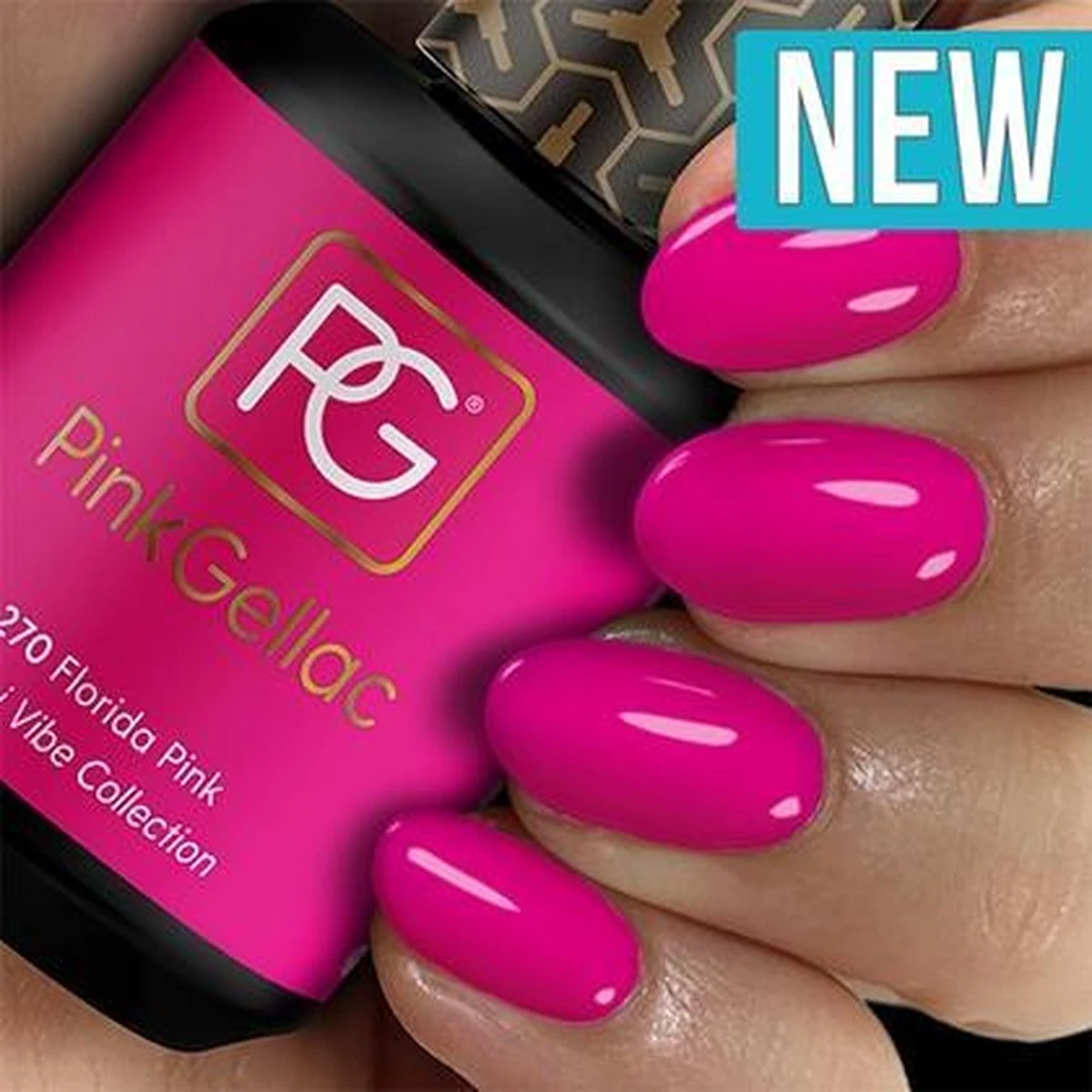 Pink Gellac - Florida Pink - Gellak - Vegan - Roze - Glanzend - 15ml Pink Gellac - Florida Pink - Gellak - Vegan - Roze - Glanzend - 15ml -Nagelbenodigdheden 1200x1200 57