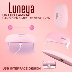 Luneya Polygel Kit - Black Pink Edition - 6 Kleuren - Polygel Nagels Starterspakket - Tasje - Incl. UV LED Lamp -Nagelbenodigdheden 1200x1200 574