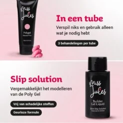 Miss Jules® Luxe Complete Polygel Kit - Polygel Nagels Starterspakket - 6 Kleuren - Perfecte Combinatie Gellak & Acryl - Incl. UV LED Lamp & Instructievideo (NL) -Nagelbenodigdheden 1200x1200 578
