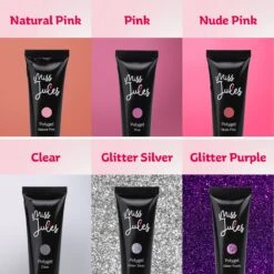 Miss Jules® Luxe Complete Polygel Kit - Polygel Nagels Starterspakket - 6 Kleuren - Perfecte Combinatie Gellak & Acryl - Incl. UV LED Lamp & Instructievideo (NL) -Nagelbenodigdheden 1200x1200 587