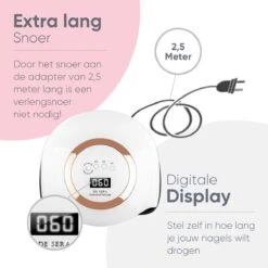 De Sera UV Lamp Gelnagels 168W - LED Lamp Nagels - Gellak Lamp - Nageldroger Met 2.5 Meter Lang Snoer - Wit -Nagelbenodigdheden 1200x1200 619