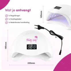 TheBeautyWay Nageldroger - Voor Gelnagels - Geschikt Voor Elke Nagel Gellak - 24 LEDs -Nagelbenodigdheden 1200x1200 645