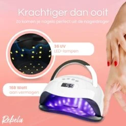 Rebela | Nageldroger | Gelnagels | GEL UV LED Nail Lamp 168w | UV Lamp Gelnagels | Led Nagellamp | Nageldroger | Wit -Nagelbenodigdheden 1200x1200 649