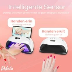 Rebela | Nageldroger | Gelnagels | GEL UV LED Nail Lamp 168w | UV Lamp Gelnagels | Led Nagellamp | Nageldroger | Wit -Nagelbenodigdheden 1200x1200 652