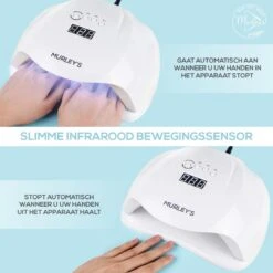 Murley’s Pro Dual Nagellamp Gellak Nageldroger - UV LED Nagel Lamp - 54 Watt - 36 LED’s 6 Murley’s Pro Dual Nagellamp Gellak Nageldroger - UV LED Nagel Lamp - 54 Watt - 36 LED’s -Nagelbenodigdheden 1200x1200 659