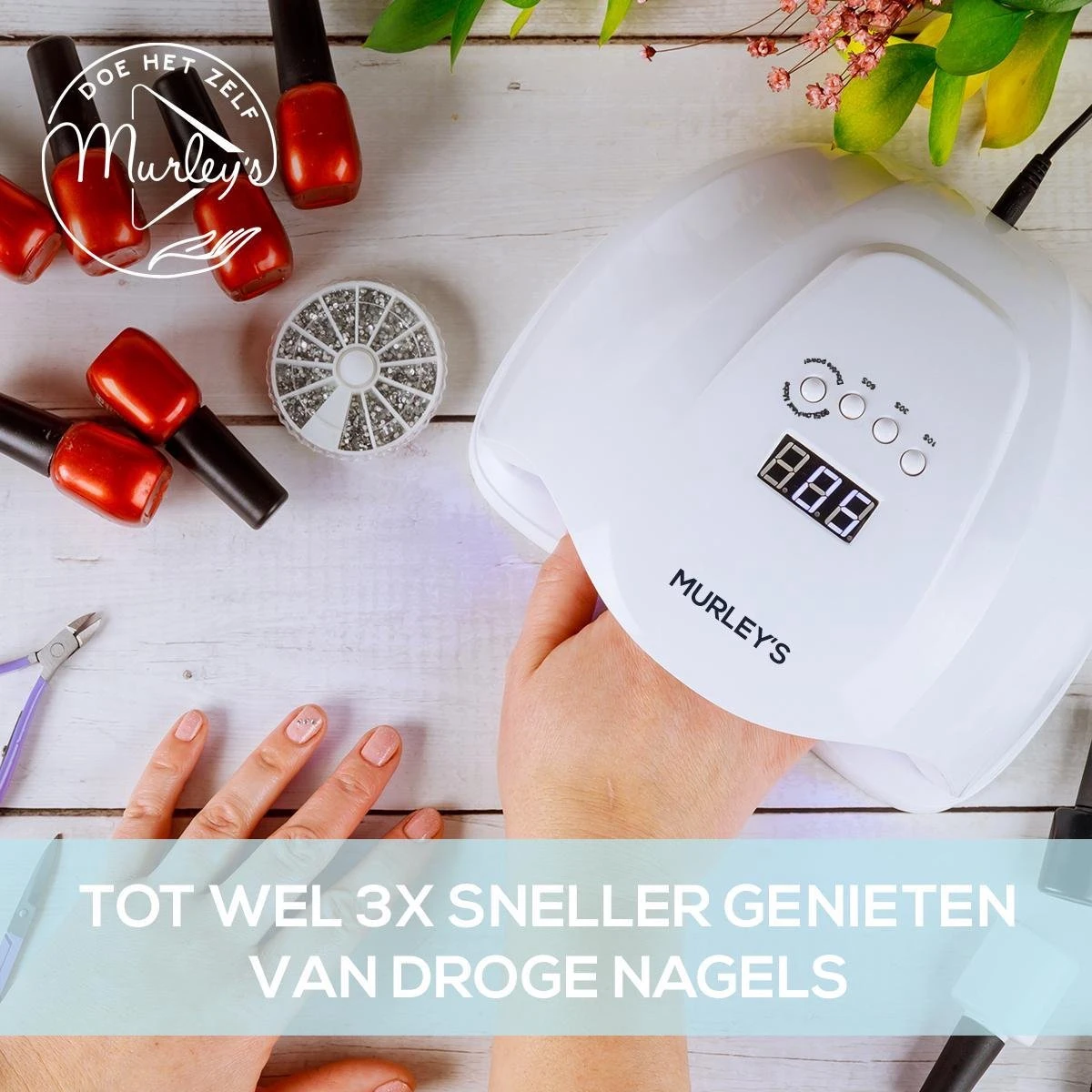 Murley’s Pro Dual Nagellamp Gellak Nageldroger - UV LED Nagel Lamp - 54 Watt - 36 LED’s Murley’s Pro Dual Nagellamp Gellak Nageldroger - UV LED Nagel Lamp - 54 Watt - 36 LED’s -Nagelbenodigdheden 1200x1200 660