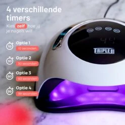 Triple J® UV Lamp Gelnagels - Nageldroger - Nagellamp - Automatische Timer - 36 LEDs - Wit -Nagelbenodigdheden 1200x1200 667