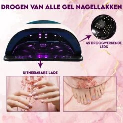 Maxi Nageldroger Pro - 168W - Uv Lamp - Nageldroger Lamp - Nageldroger Voor Gelnagels - Geschikt Voor Elke Nagel Gellak -Nagelbenodigdheden 1200x1200 685