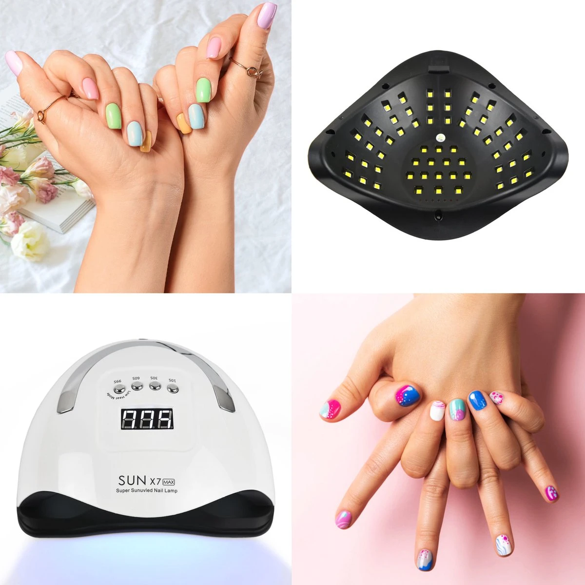 Nageldroger - LED lamp nagels - 57 LEDs - Geschikt voor elke gellak en nagellak - Valentijn Cadeautje Nageldroger - LED Lamp Nagels - 57 LEDs - Geschikt Voor Elke Gellak En Nagellak - Valentijn Cadeautje -Nagelbenodigdheden 1200x1200 694