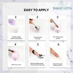 Bone Vista® Acryl Nagels Starterspakket - Wit, Roze & Transparant - Professionele Kunstnagels 5 Bone Vista® Acryl Nagels Starterspakket - Wit, Roze & Transparant - Professionele Kunstnagels -Nagelbenodigdheden 1200x1200 715