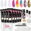 Merkloos Nepnagels - Polygel Set - 8 Kleuren - Nagels Set - Polygel Starter Set - Nagelverlenging Gel Kit - Voor Beginners - Voor DIY Salon Art Nagels -Nagelbenodigdheden 1200x1200 720