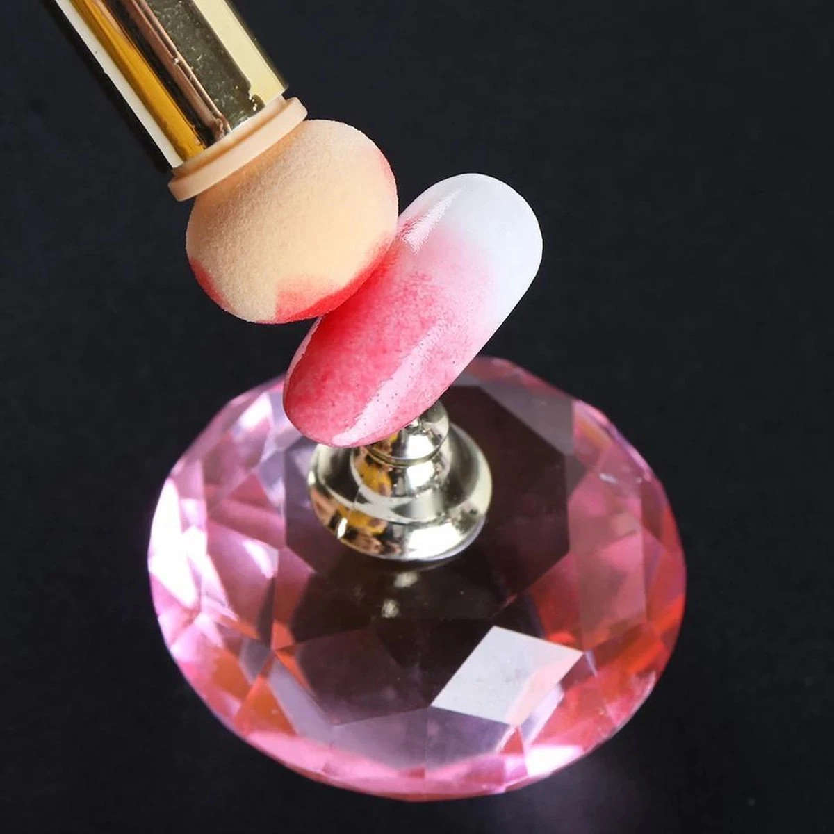 GUAPÀ - Nail Art Blooming Spons & Stempel Penseel voor het maken van Babyboom en Holografisch effecten op je nagels - Kleur Roze GUAPÀ - Nail Art Blooming Spons & Stempel Penseel Voor Het Maken Van Babyboom En Holografisch Effecten Op Je Nagels - Kleur Roze -Nagelbenodigdheden 1200x1200 815