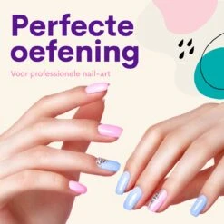 Merkloos Oefenhand Voor Nagels - Nailtrainer - Nagel Oefenhand - Compleet Acryl Nagels Starterpakket -Nagelbenodigdheden 1200x1200 820