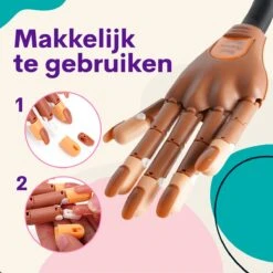 Merkloos Oefenhand Voor Nagels - Nailtrainer - Nagel Oefenhand - Compleet Acryl Nagels Starterpakket -Nagelbenodigdheden 1200x1200 828