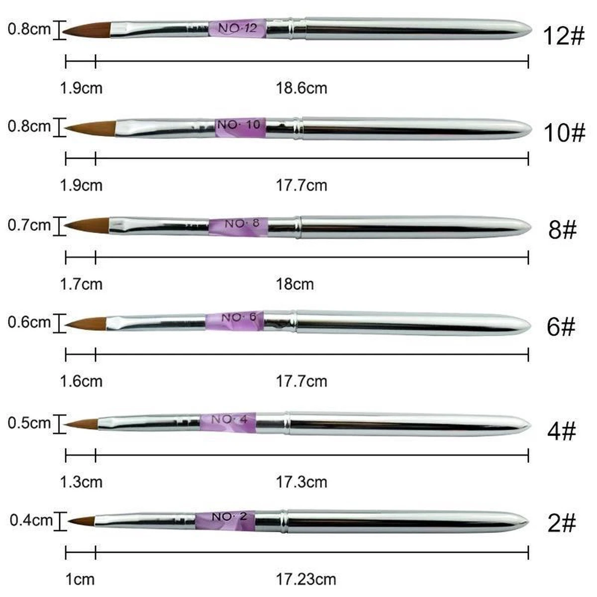 Kwalitatieve Acryl Penseel - Nageldecoratie Pen - #10 Pink Diamond Kwalitatieve Acryl Penseel - Nageldecoratie Pen - #10 Pink Diamond -Nagelbenodigdheden 1200x1200 852