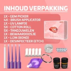 Nince DIY Tooth Gem Kit Hoogwaardig Materiaal - Wit Hart 4 Nince DIY Tooth Gem Kit Hoogwaardig Materiaal - Wit Hart -Nagelbenodigdheden 1200x1200 854