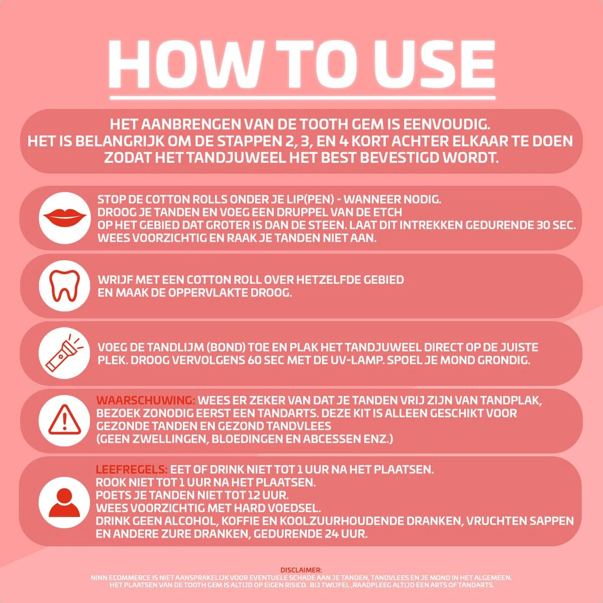 Nince DIY Tooth Gem Kit Hoogwaardig Materiaal - Wit Hart Nince DIY Tooth Gem Kit Hoogwaardig Materiaal - Wit Hart -Nagelbenodigdheden 1200x1200 857