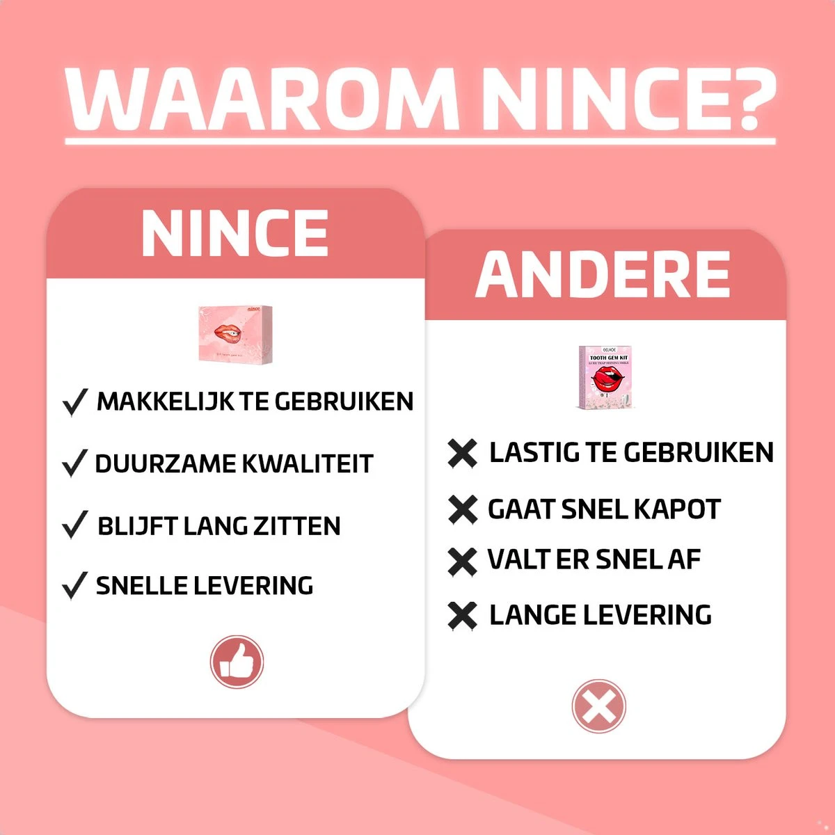 Nince DIY Tooth Gem Kit Hoogwaardig Materiaal - Wit Hart Nince DIY Tooth Gem Kit Hoogwaardig Materiaal - Wit Hart -Nagelbenodigdheden 1200x1200 858